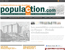 Tablet Screenshot of populaction.com